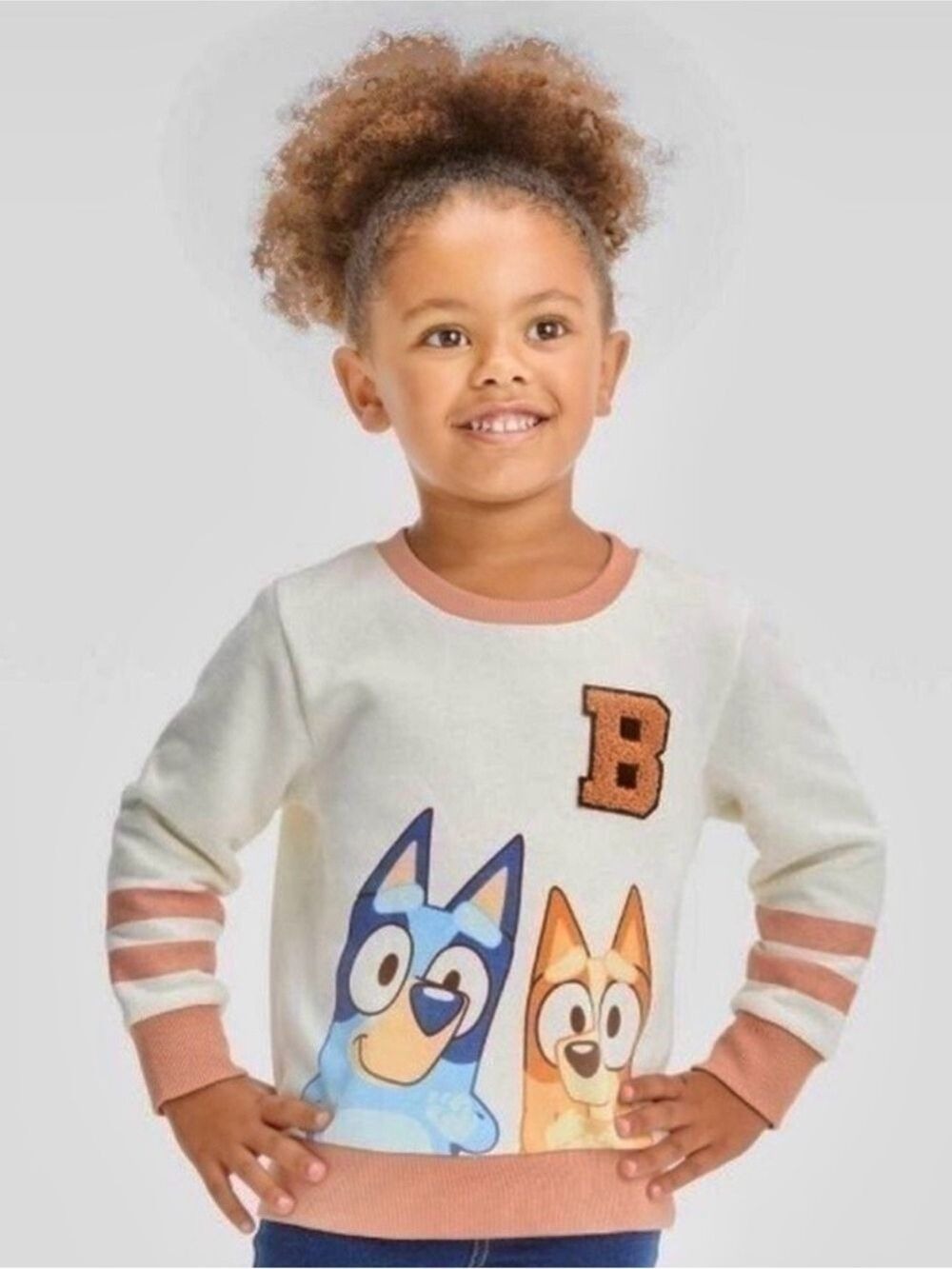 Moose Bluey Bingo Long Sleeve Pullover Sweatshirt Toddler Boys Girl 2T